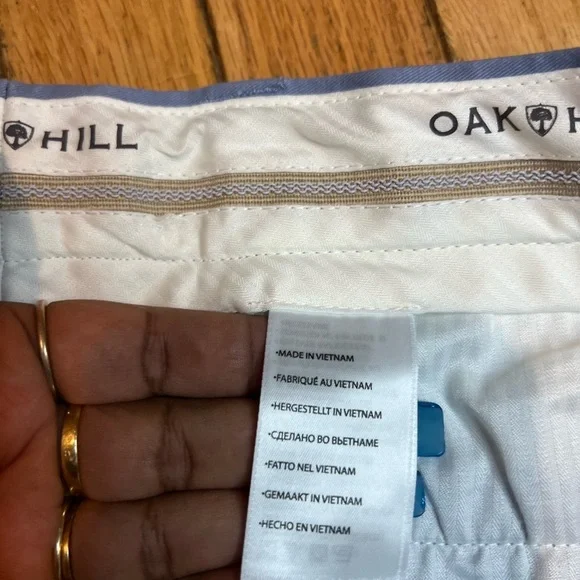 oak hill chino shorts Men’s Size 44 Gray/blue Golf Casual 10” Inseam NWT - Picture 4 of 8